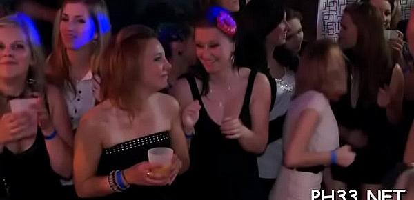  Yong girls in club are fucked hard by mature mans in wazoo and puss in time